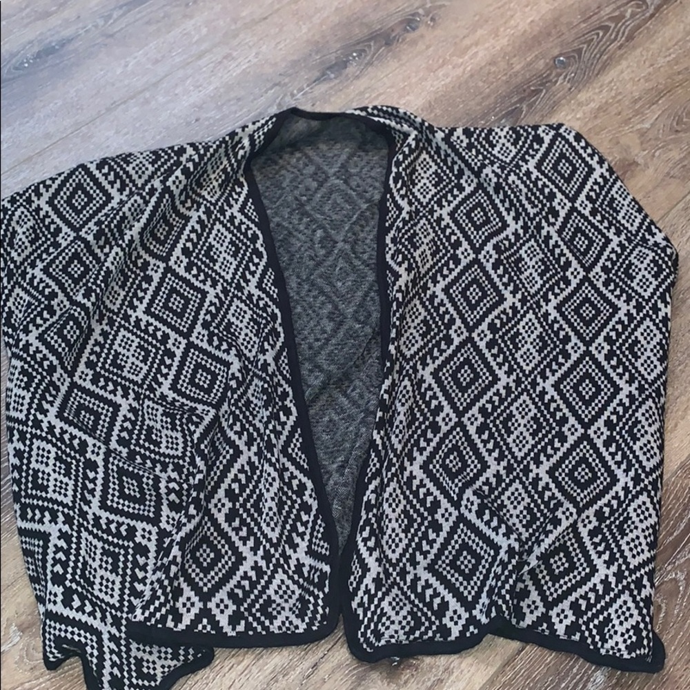 drape over sweater thing. almost like a poncho